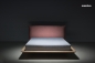 Preview: orig. NUVOLA Design postele moderní z masivu s čalouněným čelem